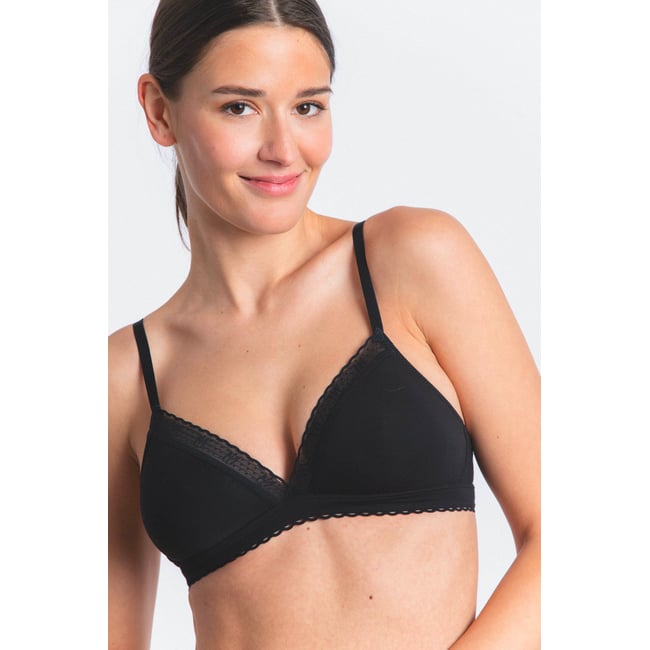 Soutien-gorge triangle issu de fibres végétales LA PETITE LEJABY noir <span itemprop=