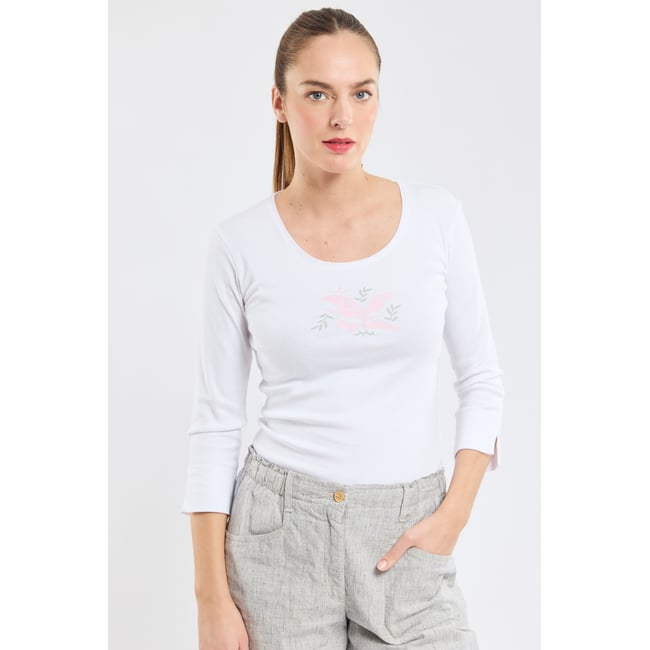 T-shirt manches 3/4 - coton léger - ARMOR-LUX