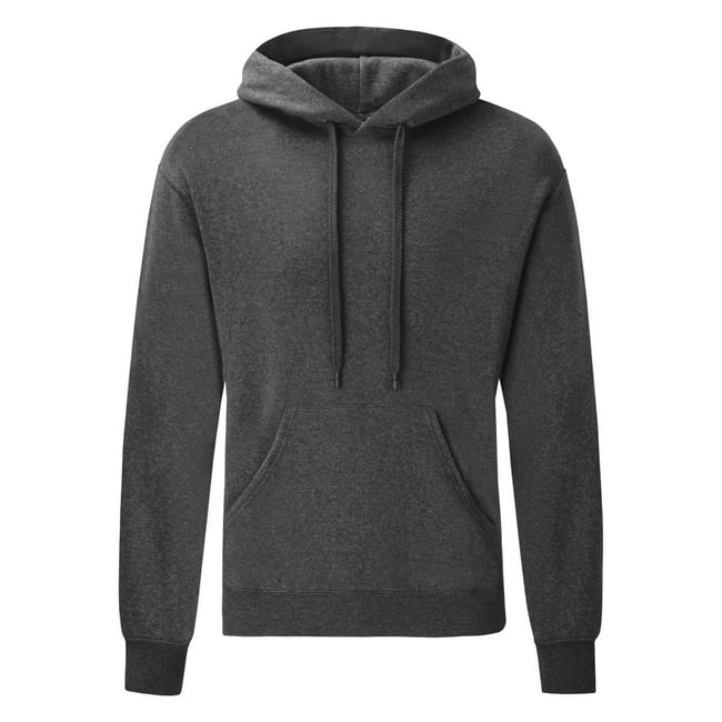 Sweat à capuche CLASSIC gris chiné <span itemprop=