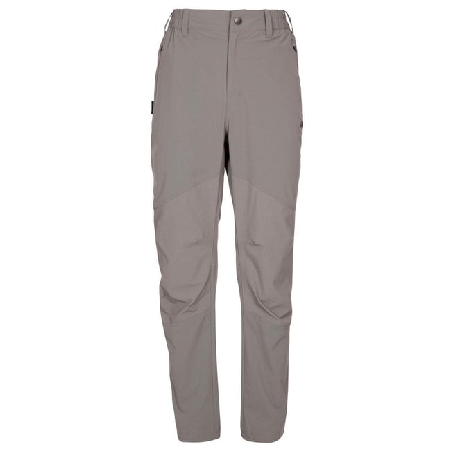 Pantalon de randonnée uni à taille semi-élastiquée ADVENTURE gris <span itemprop=