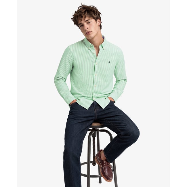 Chemise Oxford Preppy à Manches Longues - SUPERDRY