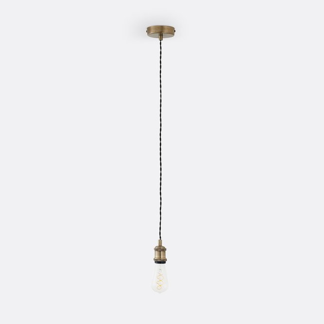 Baulind Electric E27 Cable for Ceiling Light, black/brass, LA REDOUTE INTERIEURS