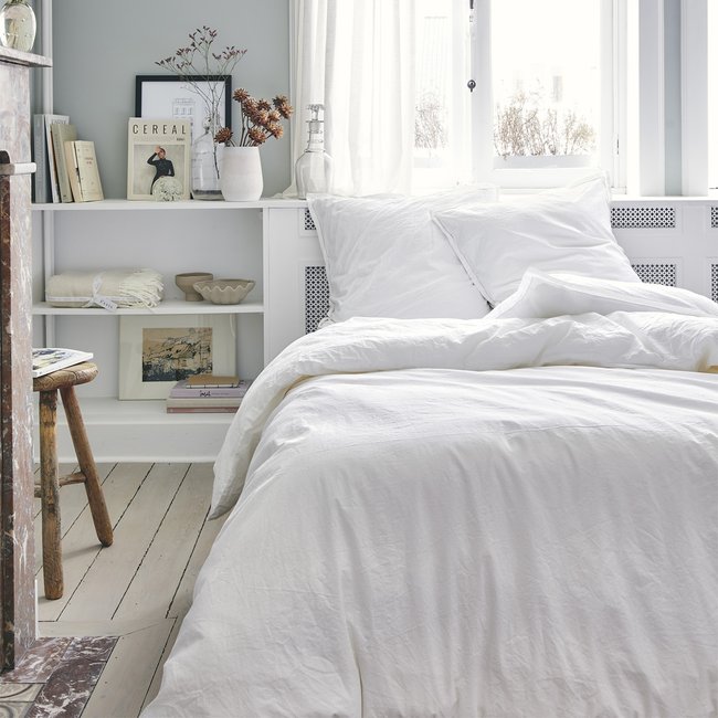 Housse de couette unie en coton, Made in France, TOUT DOUX - ESSIX