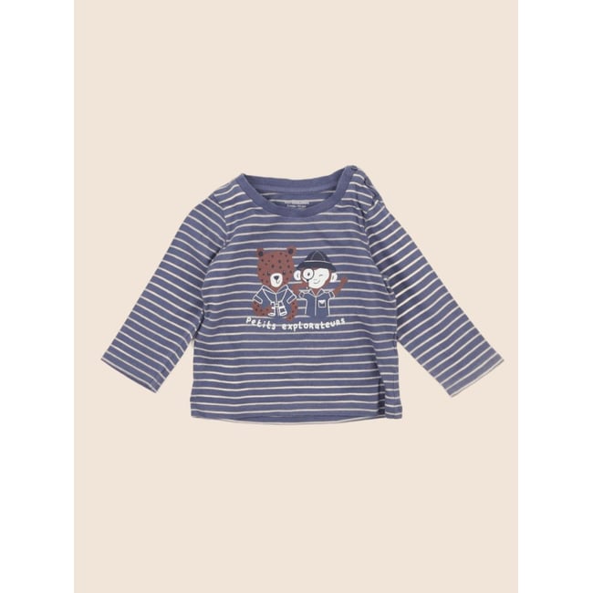 Tee-shirt - Etat satisfaisant bleu <span itemprop=