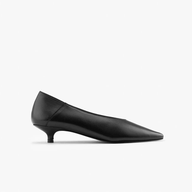 Escarpin Cuir lisse MYLÈNE noir <span itemprop=