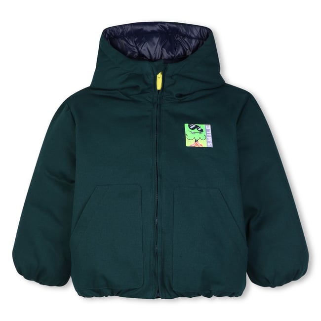 Doudoune réversible vert <span itemprop=