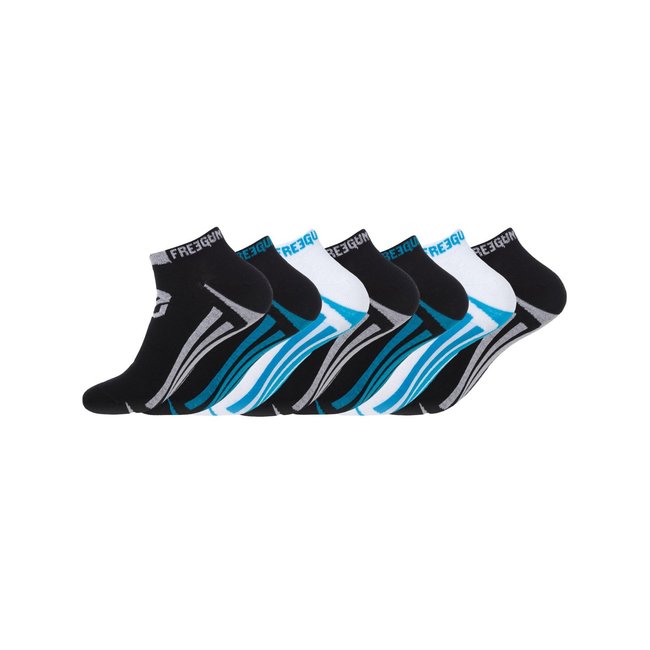 Lot de 7 Paires de Chaussettes Socquettes noir <span itemprop=