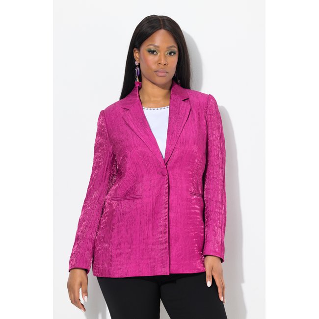 Blazer froissé, structure, col à revers - ULLA POPKEN