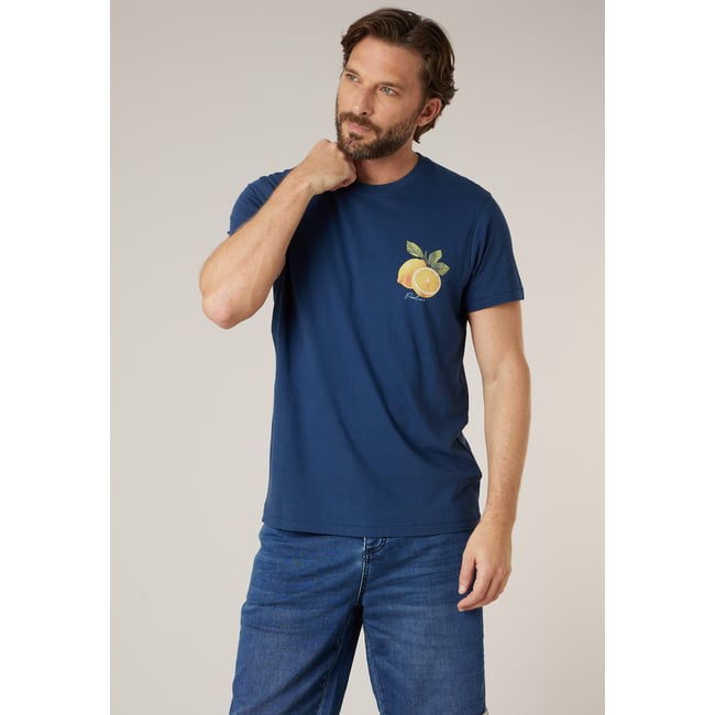 T-shirt homme en coton SEAVIEW navy <span itemprop=