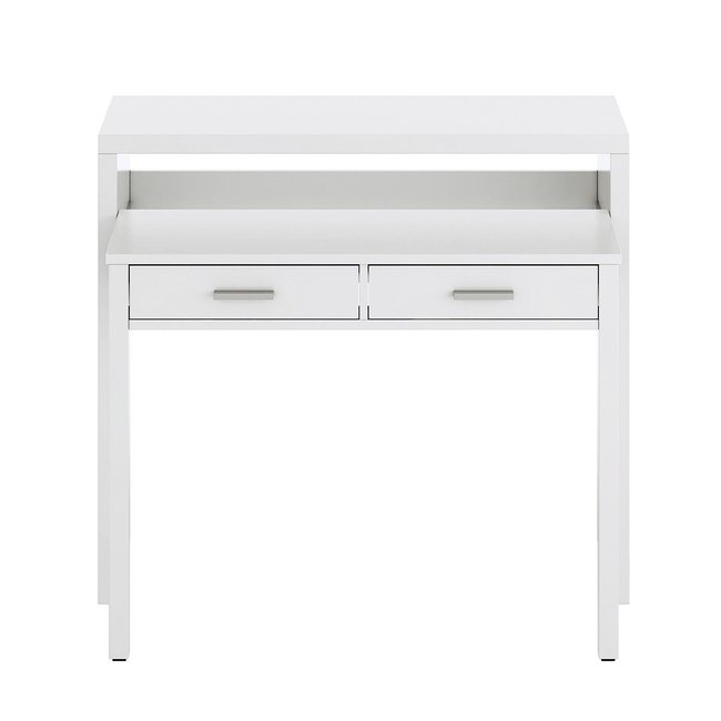 Bureau console extensible 2 tiroirs Consola - L100 cm - CALICOSY