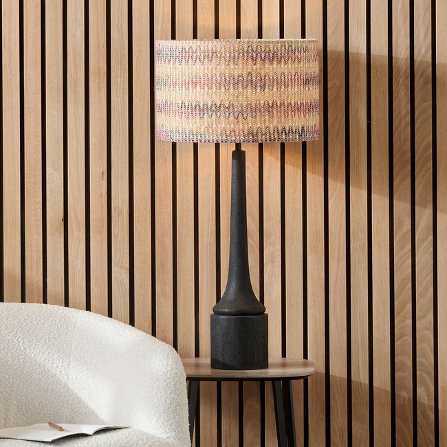 Wood Tall Neck Table Lamp Base, black, ÉDITÉ