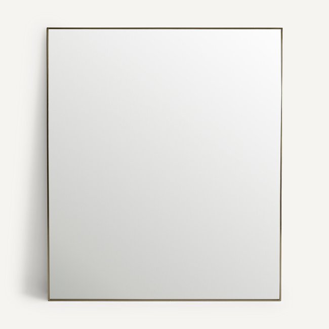 Miroir métal acier laiton vieilli H140cm, Caligone laiton vieilli <span itemprop=
