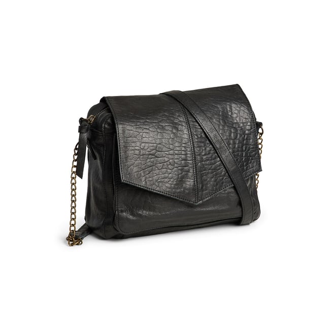 Sac à main en cuir, Selva noir <span itemprop=
