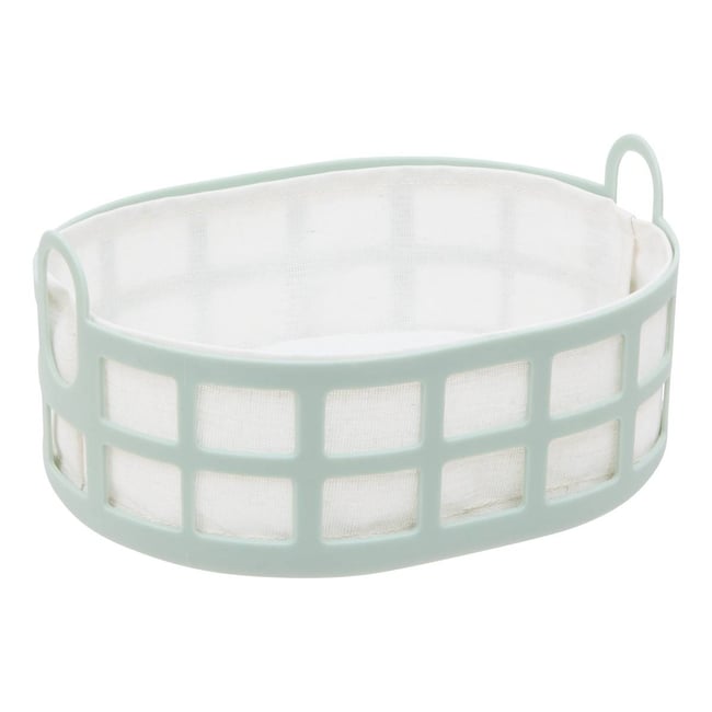 Corbeille à pain ovale POLY Couleur vert <span itemprop=