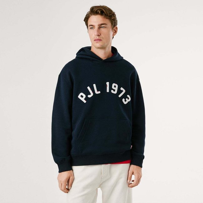 Sweat À Capuche Avec Logo Pjl 1973 bleu dulwich <span itemprop=