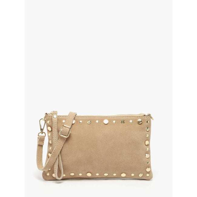Sac bandoulière Velvet cuir larice <span itemprop=
