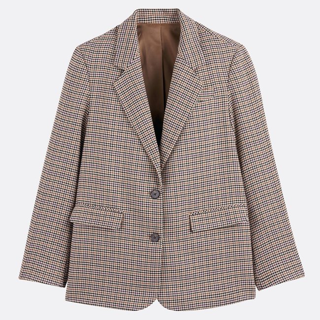 Karierter Blazer, gerade Form bunt kariert <span itemprop=