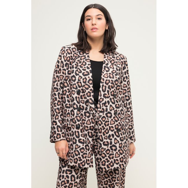 Blazer coupe Straight Fit. Double rangée chameau <span itemprop=