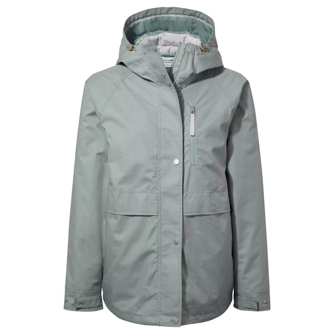 Veste imperméable SALTAIRE gris bleu / gris pâle <span itemprop=
