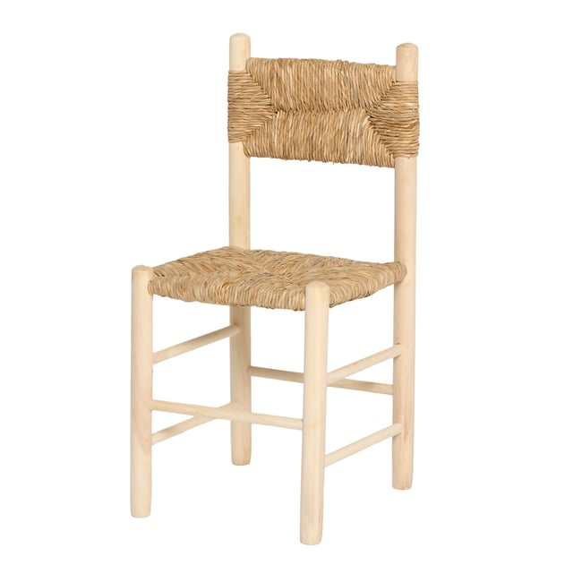 Chaise en bois de peuplier et en osier - LAKOTA - HANNUN