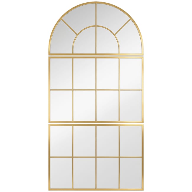 Miroir mural Verre Couleur jaune <span itemprop=