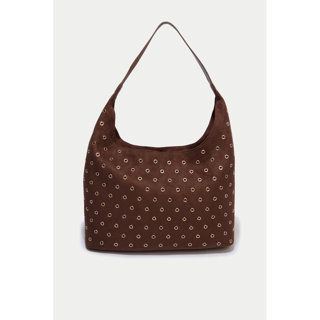 Sac aspect daim marron <span itemprop=