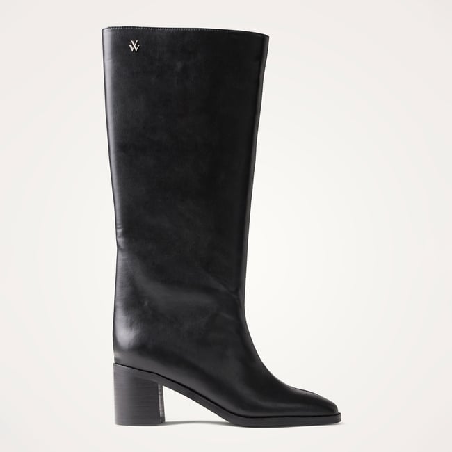 Bottes à talon India noir <span itemprop=