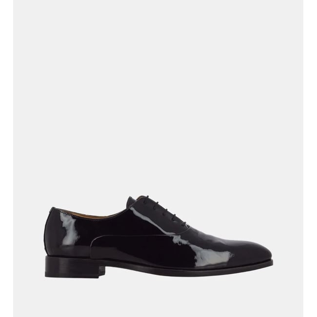 Richelieus vendôme cuir verni noir <span itemprop=
