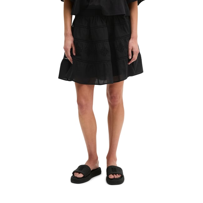 Boho-rock dans le style folklorique loose en voile de coton brodé - MARC O'POLO
