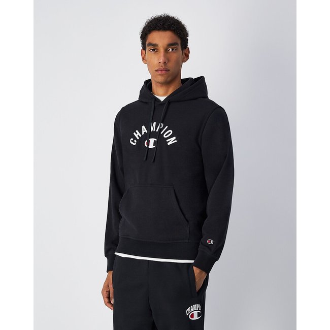 Sweat com logótipo meio círculo preto <span itemprop=