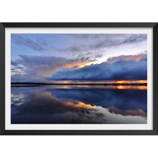 Affiche photo bleue reflets d'eau - HEXOA