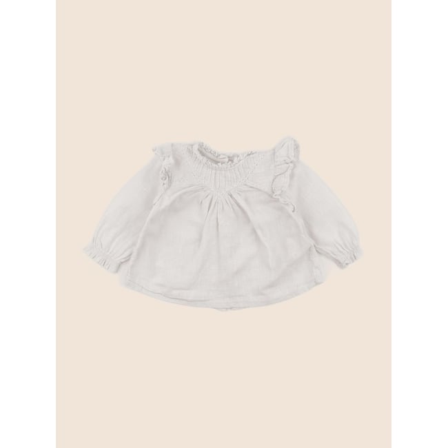 Blouse - Très bon état beige <span itemprop=