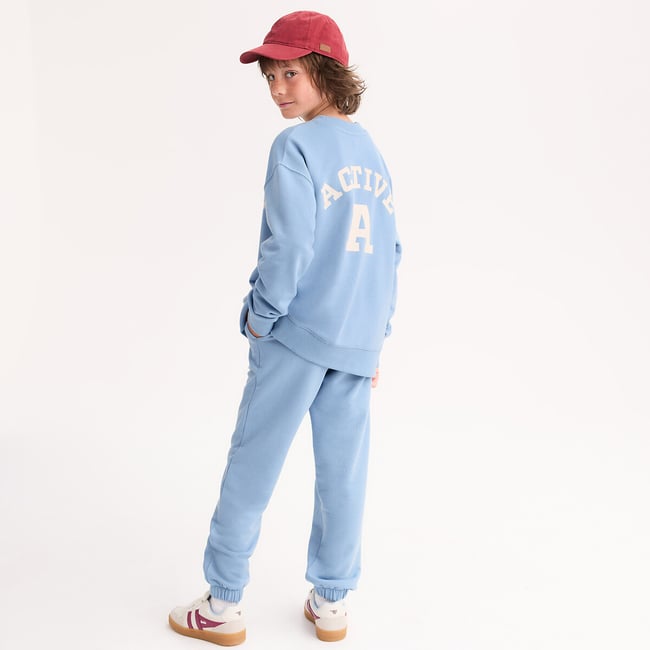 Ensemble 2 pièces en molleton, sweat col rond et pantalon de jogging - LA REDOUTE COLLECTIONS