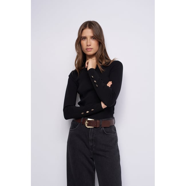 PULL EN MAILLE À COL ROULÉ - SALSA JEANS