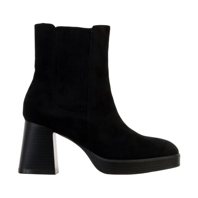 Bottines à Talon Zip noir <span itemprop=