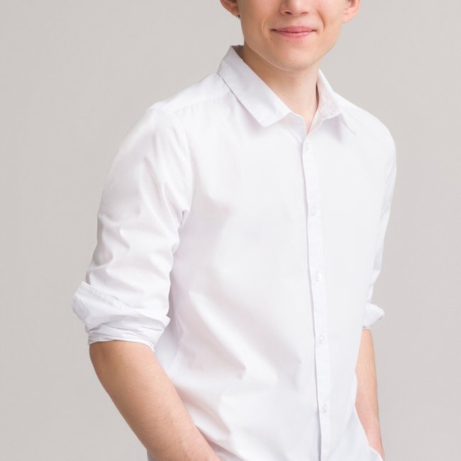 Langärmeliges Hemd, weiß weiss LA REDOUTE COLLECTIONS