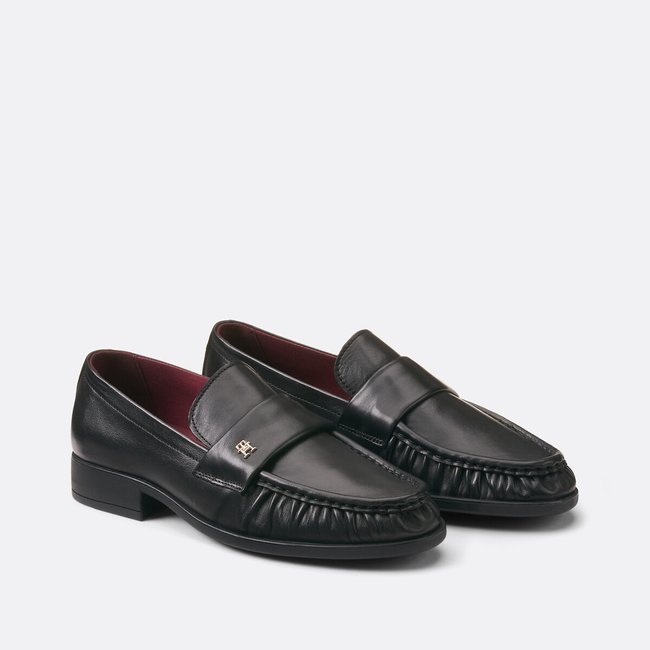 Mocassini in pelle Party, made in Europe nero TOMMY HILFIGER