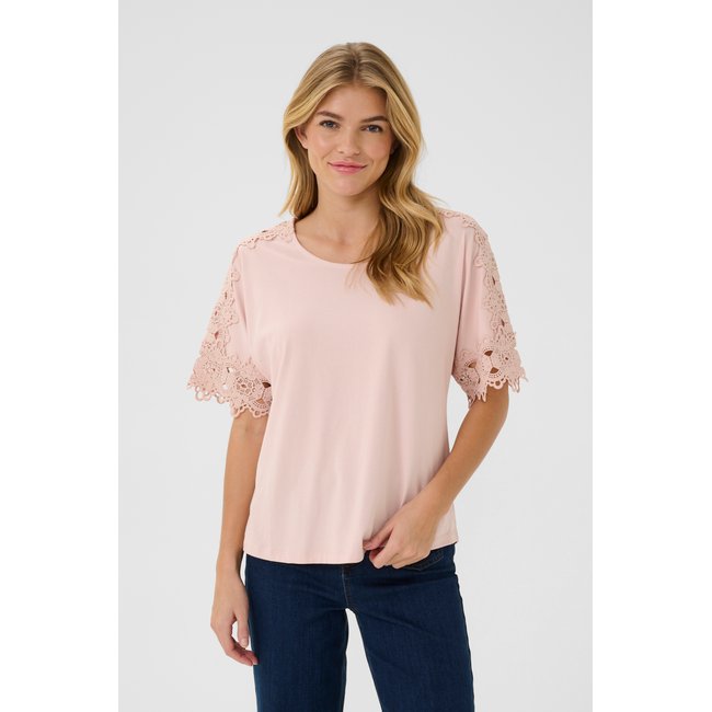 T-shirt rose sepia rose <span itemprop=