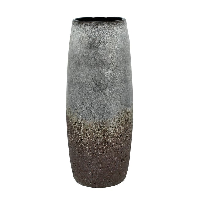Vase en verre, TEREA Couleur gris-taupe <span itemprop=