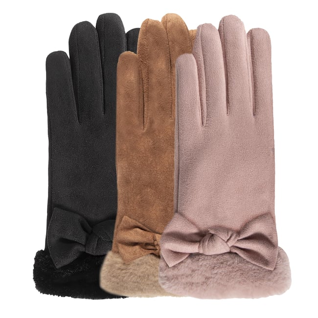 2 Paires Gants D’Hiver Tactiles Homme/Femme – Tricot Thermique Doublure Polaire, Noir & Gris, Confort Absolu