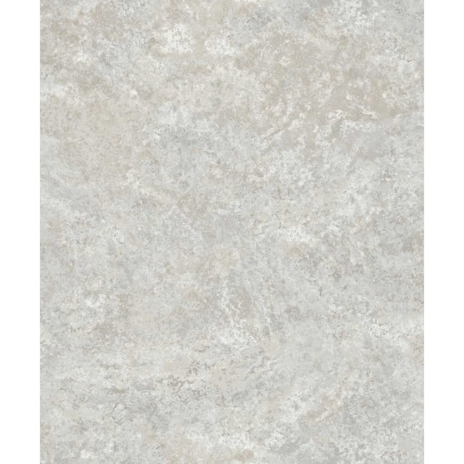 Papier peint effet stuc patiné blanc cassé nacré Couleur gris <span itemprop=