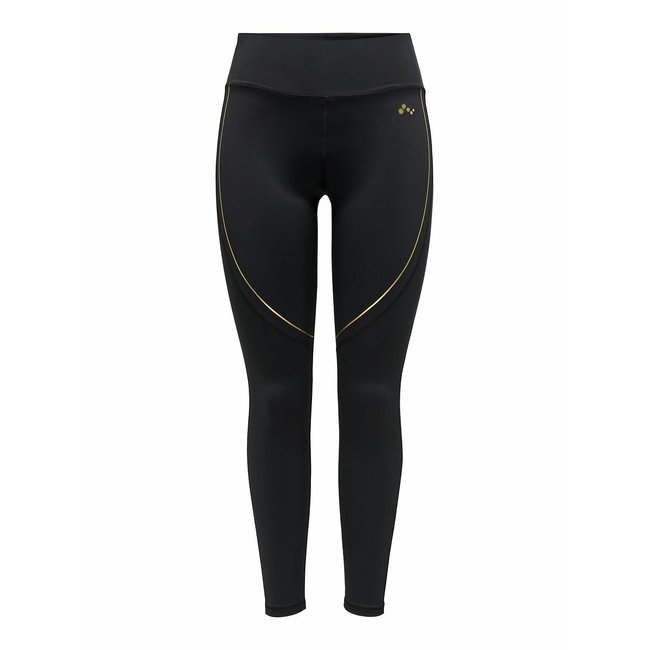 Legging deportivo Tomo Life talle alto negro/dorado <span itemprop=
