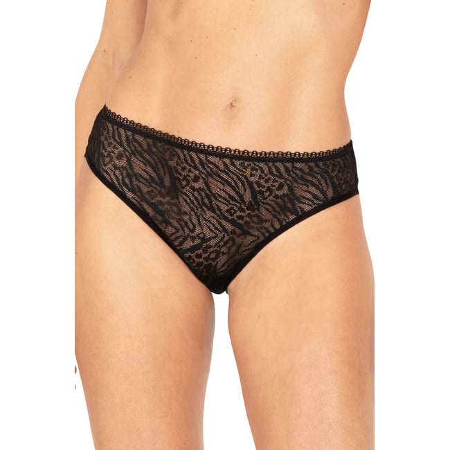 Slip Brésilien INDOMPTABLE noir <span itemprop=