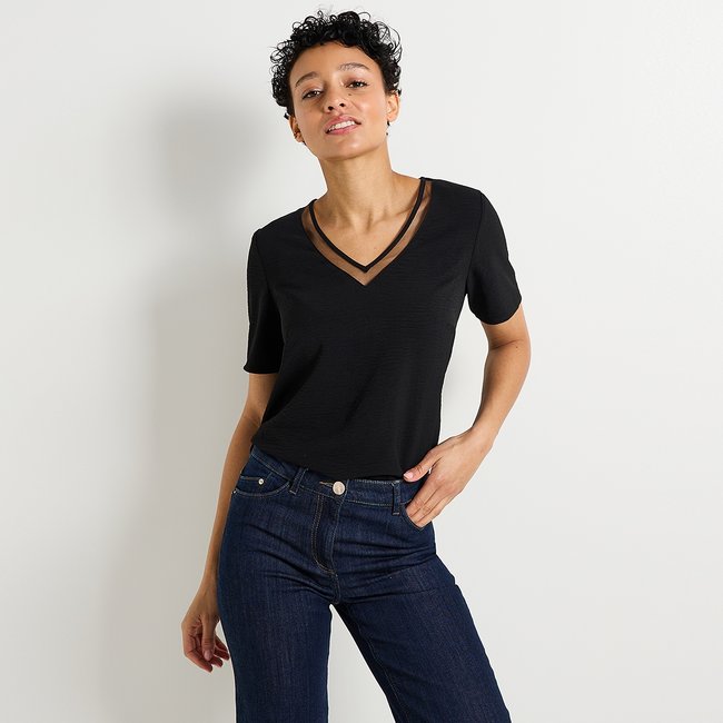 Blouse col V - GRAIN DE MALICE