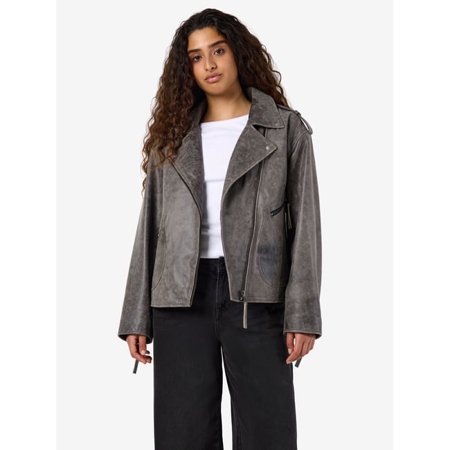 Veste En Cuir noir - black1 <span itemprop=
