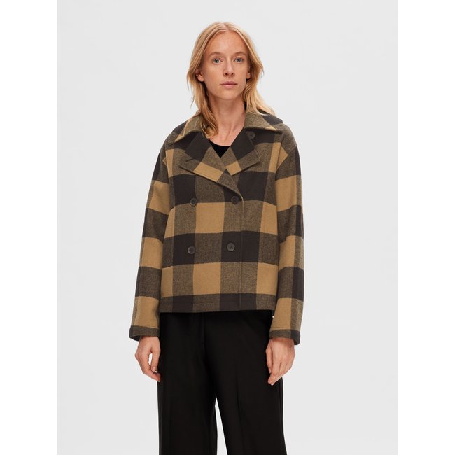Manteau SELECTED FEMME toasted coconut <span itemprop=