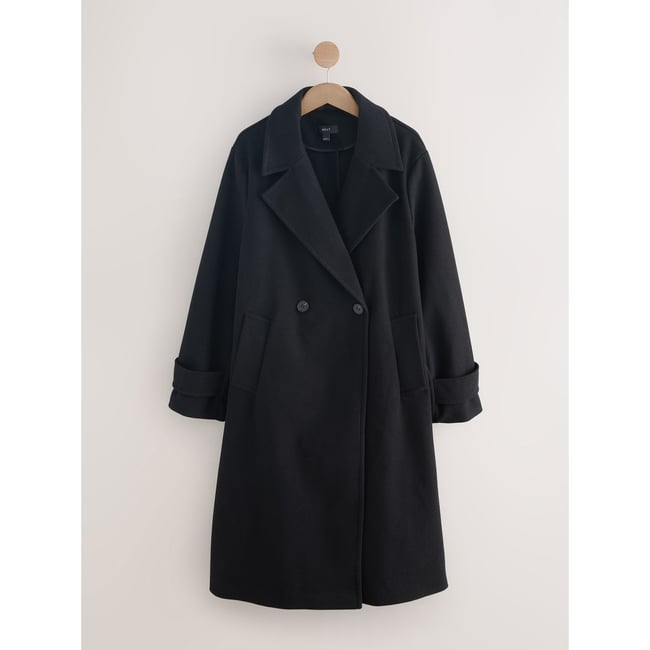 Manteau long noir <span itemprop=