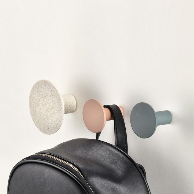 Patères rondes  set de 5 Couleur multicolore <span itemprop=
