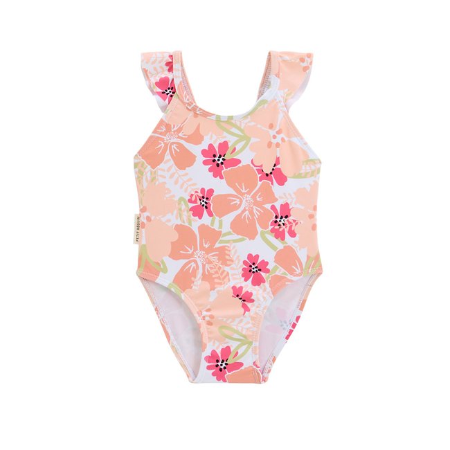 Maillot de bain 1 pièce enfant Rosara peche <span itemprop=