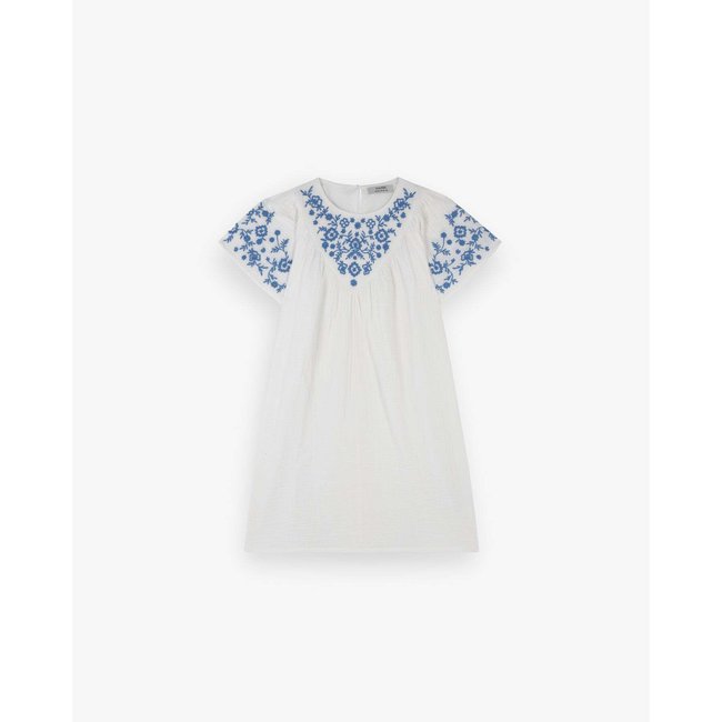 Robe broderie white <span itemprop=